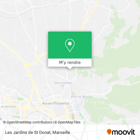 Les Jardins de St Donat plan