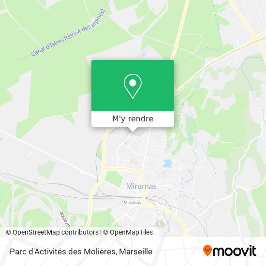 Parc d'Activités des Molières plan