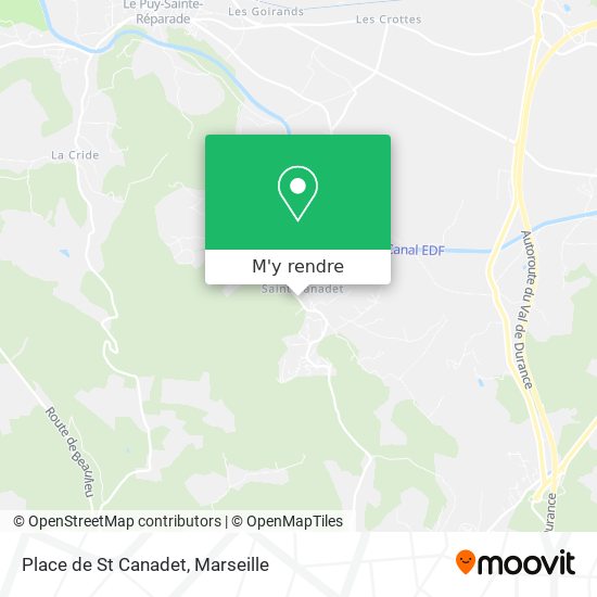 Place de St Canadet plan