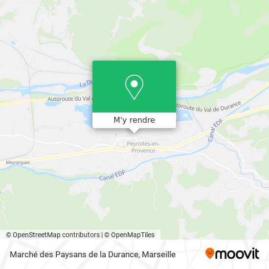 Marché des Paysans de la Durance plan