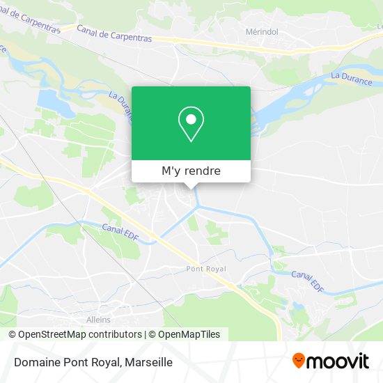 Domaine Pont Royal plan