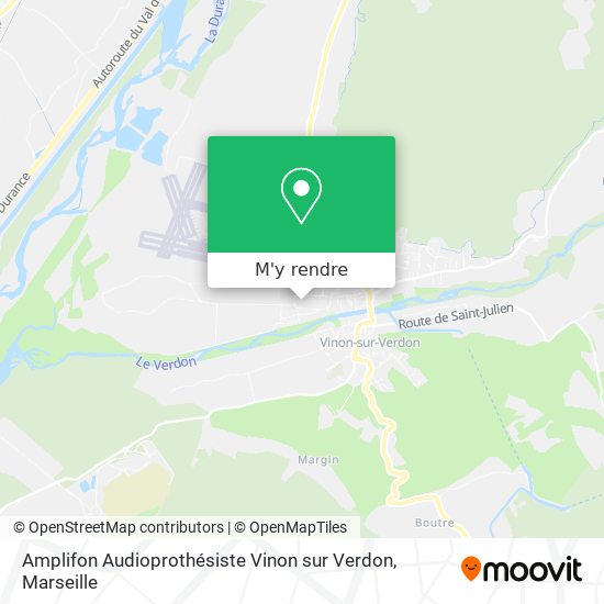 Amplifon Audioprothésiste Vinon sur Verdon plan