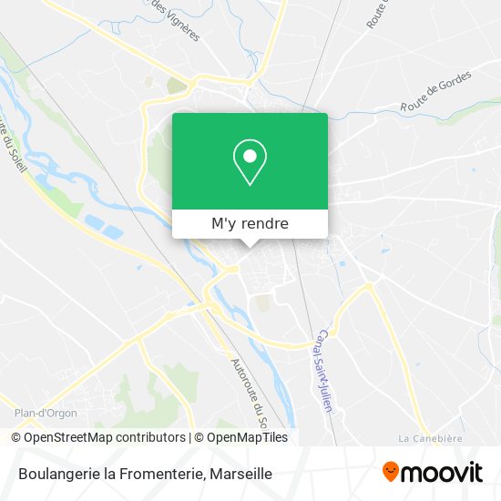 Boulangerie la Fromenterie plan