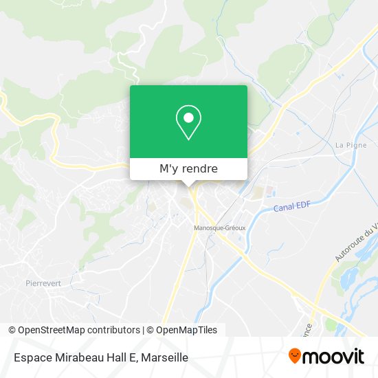 Espace Mirabeau Hall E plan