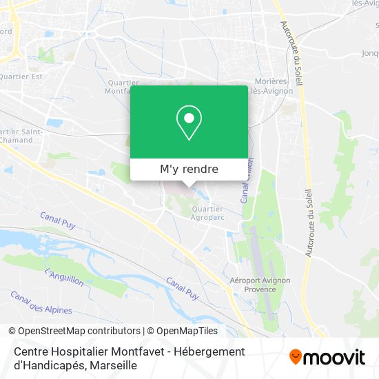 Centre Hospitalier Montfavet - Hébergement d'Handicapés plan