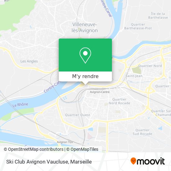 Ski Club Avignon Vaucluse plan
