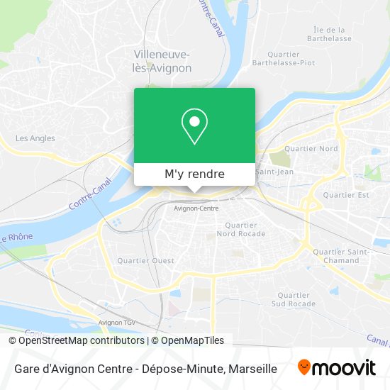 Gare d'Avignon Centre - Dépose-Minute plan