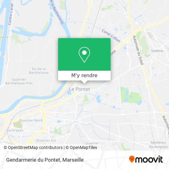 Gendarmerie du Pontet plan
