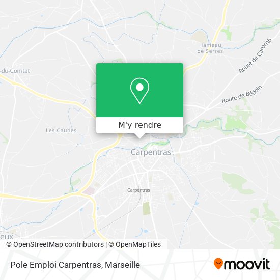 Pole Emploi Carpentras plan
