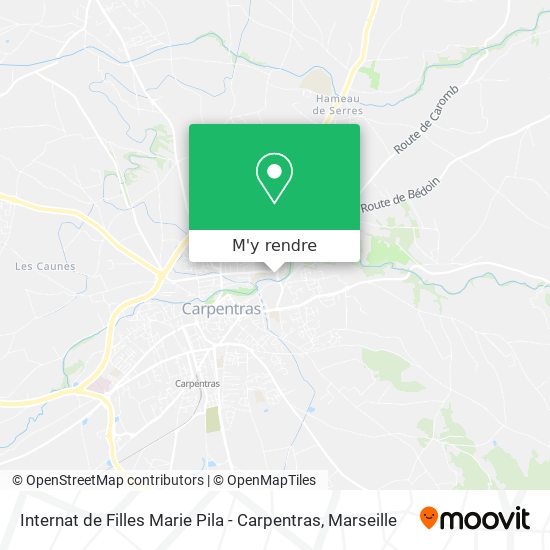Internat de Filles Marie Pila - Carpentras plan
