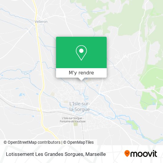 Lotissement Les Grandes Sorgues plan