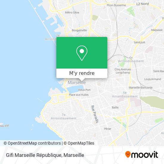 Gifi Marseille République plan