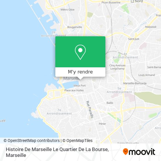 Histoire De Marseille Le Quartier De La Bourse plan