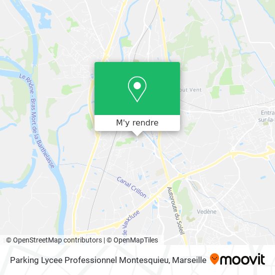 Parking Lycee Professionnel Montesquieu plan