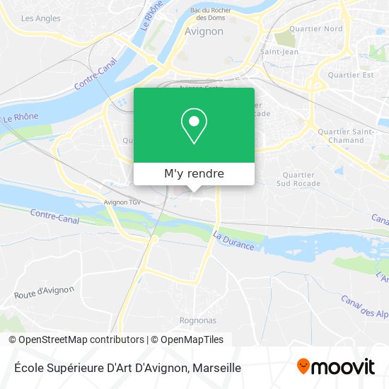 École Supérieure D'Art D'Avignon plan