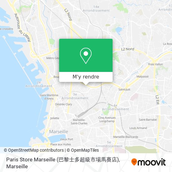 Paris Store Marseille (巴黎士多超級市場馬賽店) plan