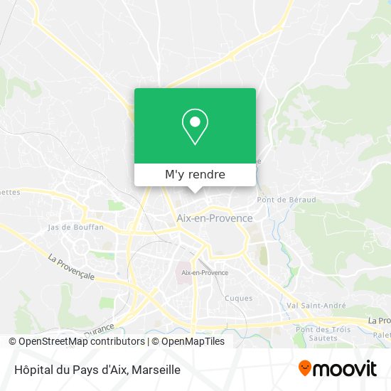Hôpital du Pays d'Aix plan