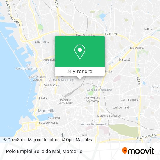 Pôle Emploi Belle de Mai plan
