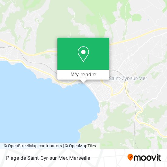 Plage de Saint-Cyr-sur-Mer plan