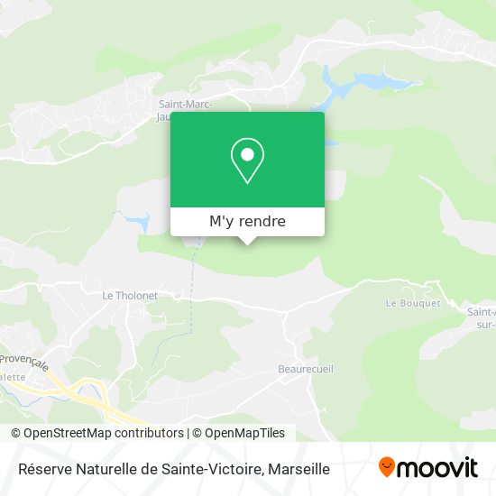 Réserve Naturelle de Sainte-Victoire plan