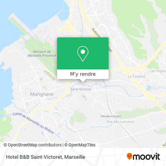 Hotel B&B Saint-Victoret plan