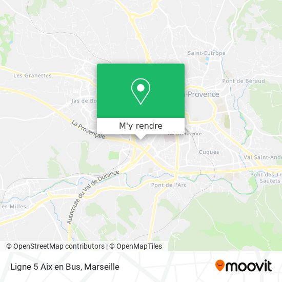 Ligne 5 Aix en Bus plan