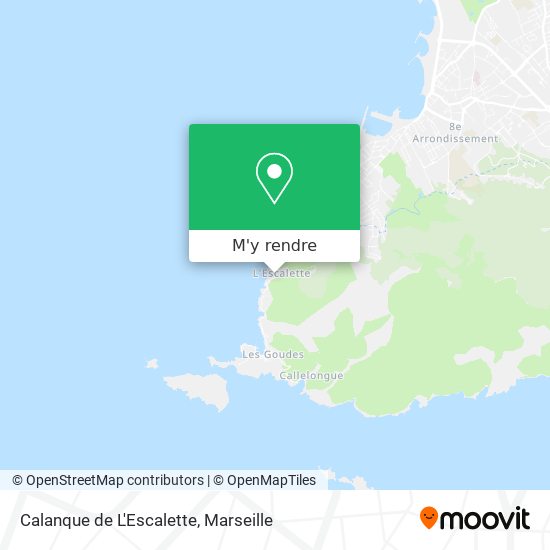 Calanque de L'Escalette plan