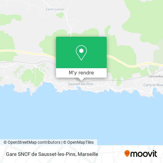 Gare SNCF de Sausset-les-Pins plan