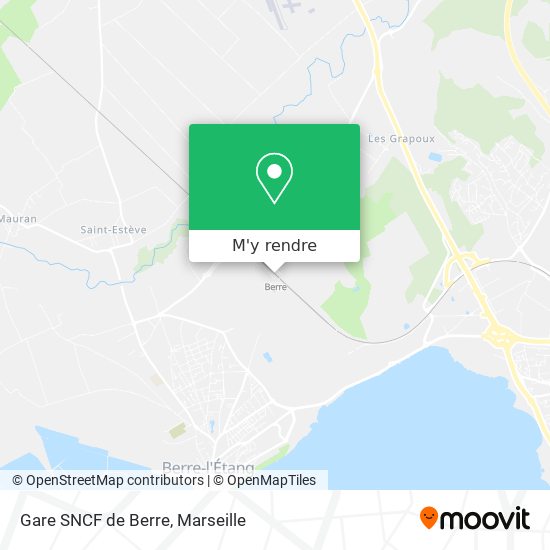Gare SNCF de Berre plan