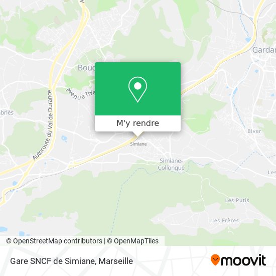 Gare SNCF de Simiane plan