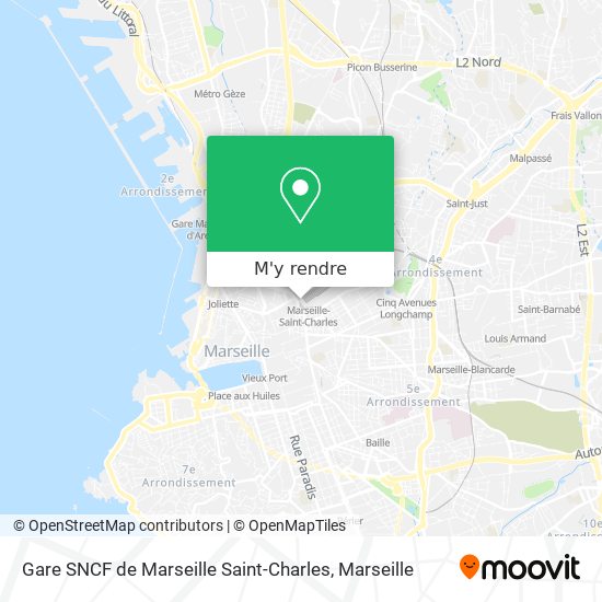 Gare SNCF de Marseille Saint-Charles plan