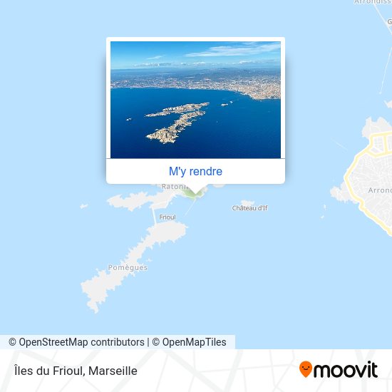 Îles du Frioul plan