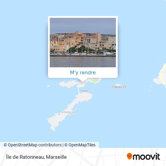 Île de Ratonneau plan