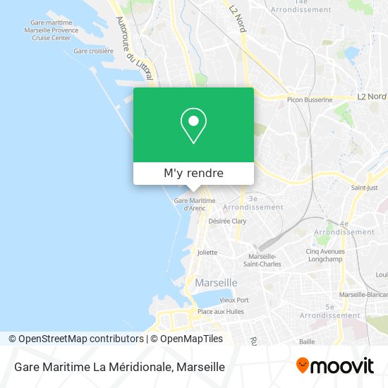 Gare Maritime La Méridionale plan