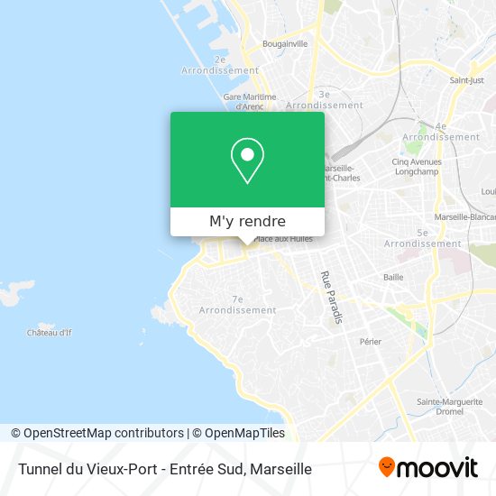 Tunnel du Vieux-Port - Entrée Sud plan