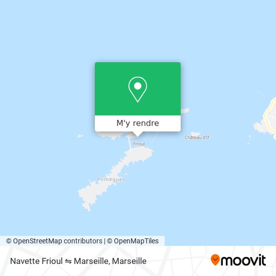 Navette Frioul ⇋ Marseille plan