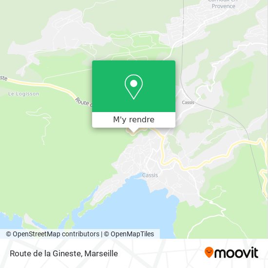 Route de la Gineste plan