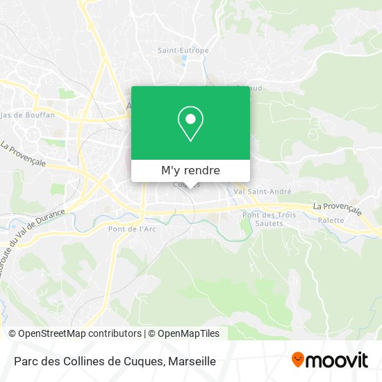 Parc des Collines de Cuques plan