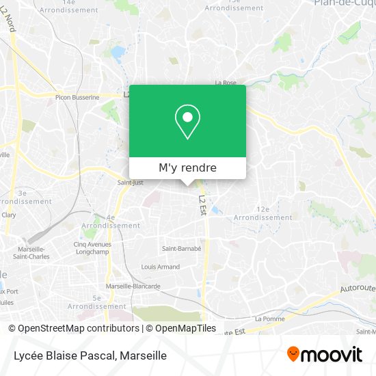 Lycée Blaise Pascal plan