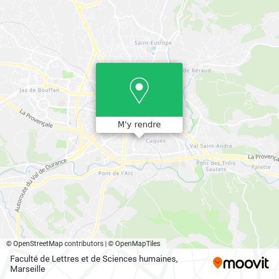 Faculté de Lettres et de Sciences humaines plan