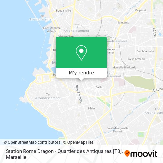 Station Rome Dragon - Quartier des Antiquaires [T3] plan