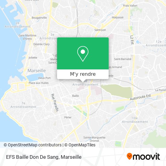 EFS Baille Don De Sang plan