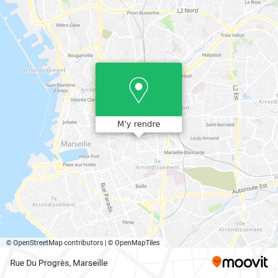 Rue Du Progrès plan