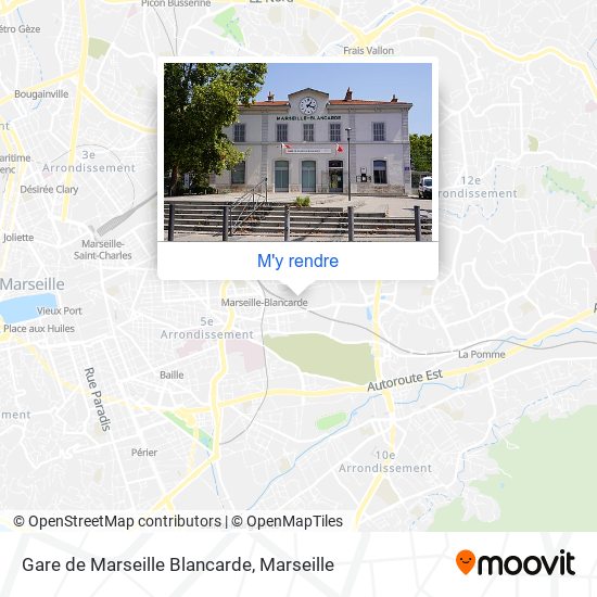 Gare de Marseille Blancarde plan