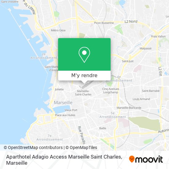 Aparthotel Adagio Access Marseille Saint Charles plan