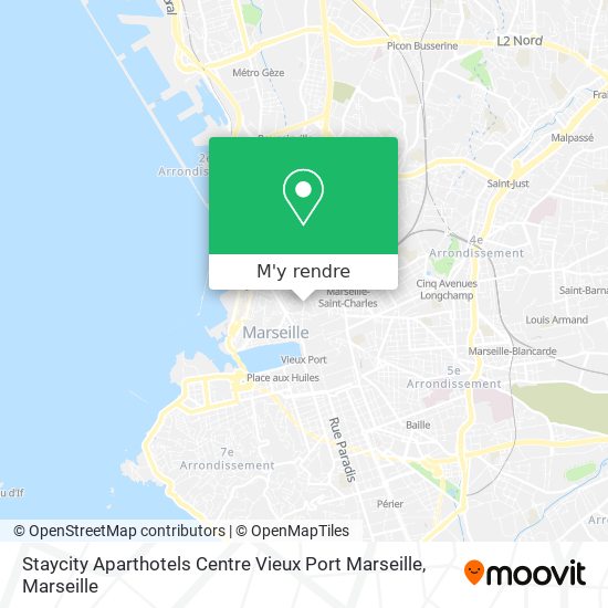 Staycity Aparthotels Centre Vieux Port Marseille plan
