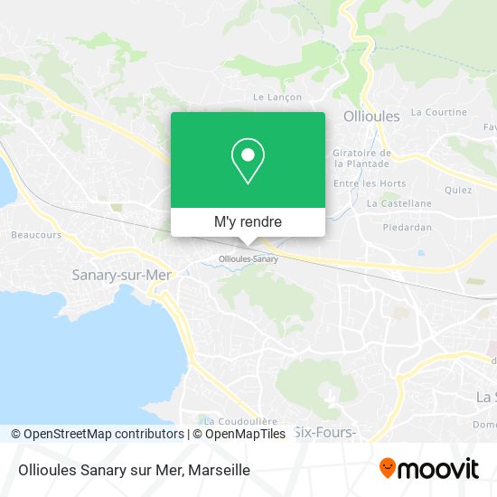 Ollioules Sanary sur Mer plan