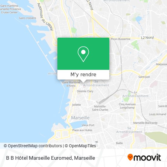 B B Hôtel Marseille Euromed plan