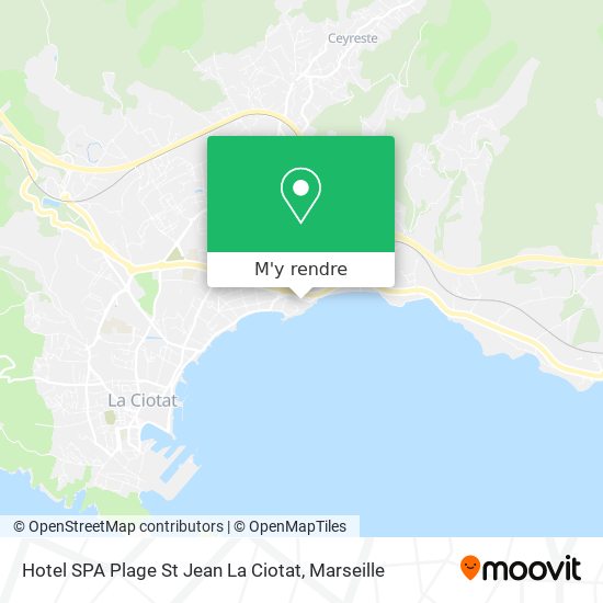 Hotel SPA Plage St Jean La Ciotat plan