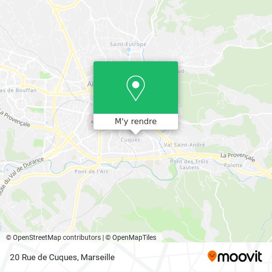 20 Rue de Cuques plan